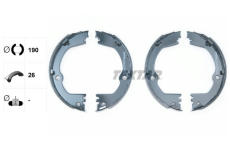 Sada brzd. čeľustí parkov. brzdy TEXTAR 91082700