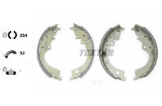 Sada brzdových čelistí TEXTAR 91083700