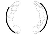 Sada brzdových čelistí TEXTAR 91084100