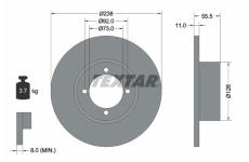 Brzdový kotouč TEXTAR 92005400