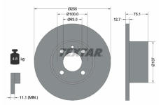 Brzdový kotouč TEXTAR 92011600