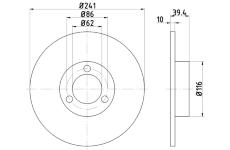 Brzdový kotouč TEXTAR 92016400