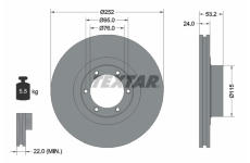 Brzdový kotúč TEXTAR 92017203