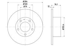 Brzdový kotouč TEXTAR 92022200