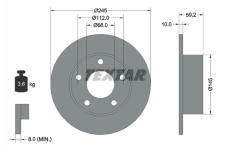 Brzdový kotouč TEXTAR 92022800