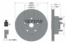 Brzdový kotouč TEXTAR 92031300