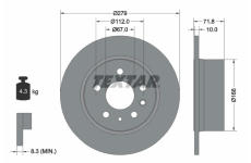 Brzdový kotouč TEXTAR 92032600