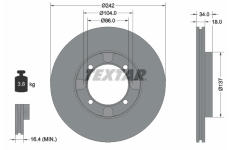 Brzdový kotouč TEXTAR 92034700