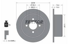 Brzdový kotouč TEXTAR 92038400