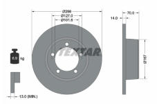 Brzdový kotouč TEXTAR 92040600