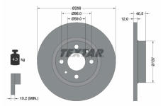 Brzdový kotouč TEXTAR 92041503