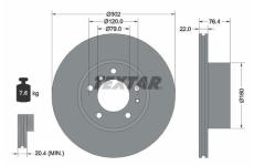 Brzdový kotouč TEXTAR 92042203