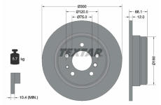 Brzdový kotouč TEXTAR 92042500