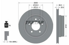 Brzdový kotouč TEXTAR 92042700