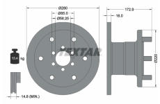 Brzdový kotouč TEXTAR 93042801