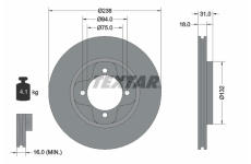 Brzdový kotouč TEXTAR 92047000