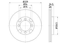 Brzdový kotouč TEXTAR 92047100