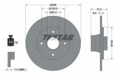 Brzdový kotouč TEXTAR 92049200