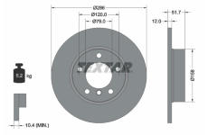 Brzdový kotouč TEXTAR 92055503