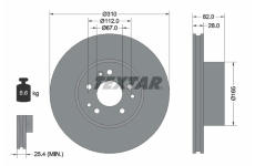Brzdový kotouč TEXTAR 92056700