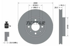 Brzdový kotouč TEXTAR 92058600