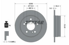 Brzdový kotouč TEXTAR 92059503