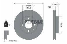 Brzdový kotúč TEXTAR 92060700