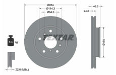 Brzdový kotouč TEXTAR 92061900