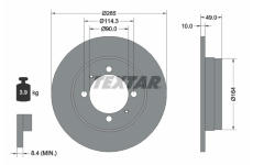 Brzdový kotouč TEXTAR 92062900