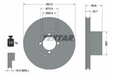 Brzdový kotouč TEXTAR 92064700