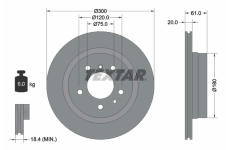 Brzdový kotouč TEXTAR 92071300