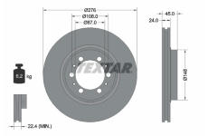 Brzdový kotúč TEXTAR 92079800