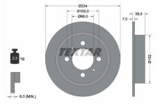 Brzdový kotouč TEXTAR 92080000