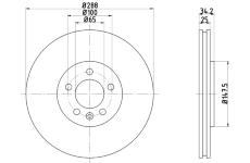 Brzdový kotouč TEXTAR 92082400