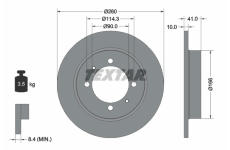 Brzdový kotouč TEXTAR 92083003