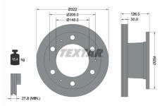 Brzdový kotouč TEXTAR 93084300