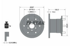Brzdový kotouč TEXTAR 93084400