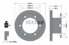Brzdový kotouč TEXTAR 93084600
