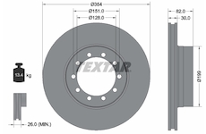Brzdový kotouč TEXTAR 93085900