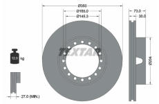Brzdový kotouč TEXTAR 93086300