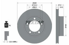 Brzdový kotouč TEXTAR 92088803