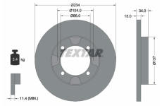 Brzdový kotouč TEXTAR 92089500