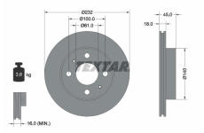 Brzdový kotouč TEXTAR 92090900