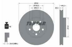 Brzdový kotouč TEXTAR 92094400