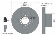 Brzdový kotouč TEXTAR 93101400