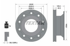 Brzdový kotouč TEXTAR 93102000
