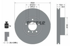Brzdový kotouč Textar 92107105