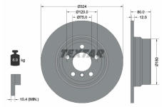 Brzdový kotouč TEXTAR 92107403
