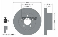 Brzdový kotouč TEXTAR 92113500