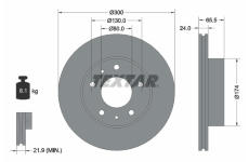 Brzdový kotouč TEXTAR 92116703